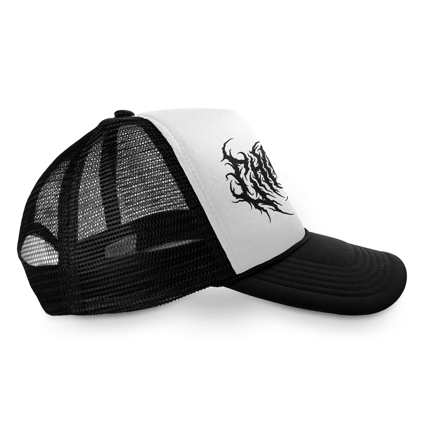 Death Metal Trucker Hat (Black/White)