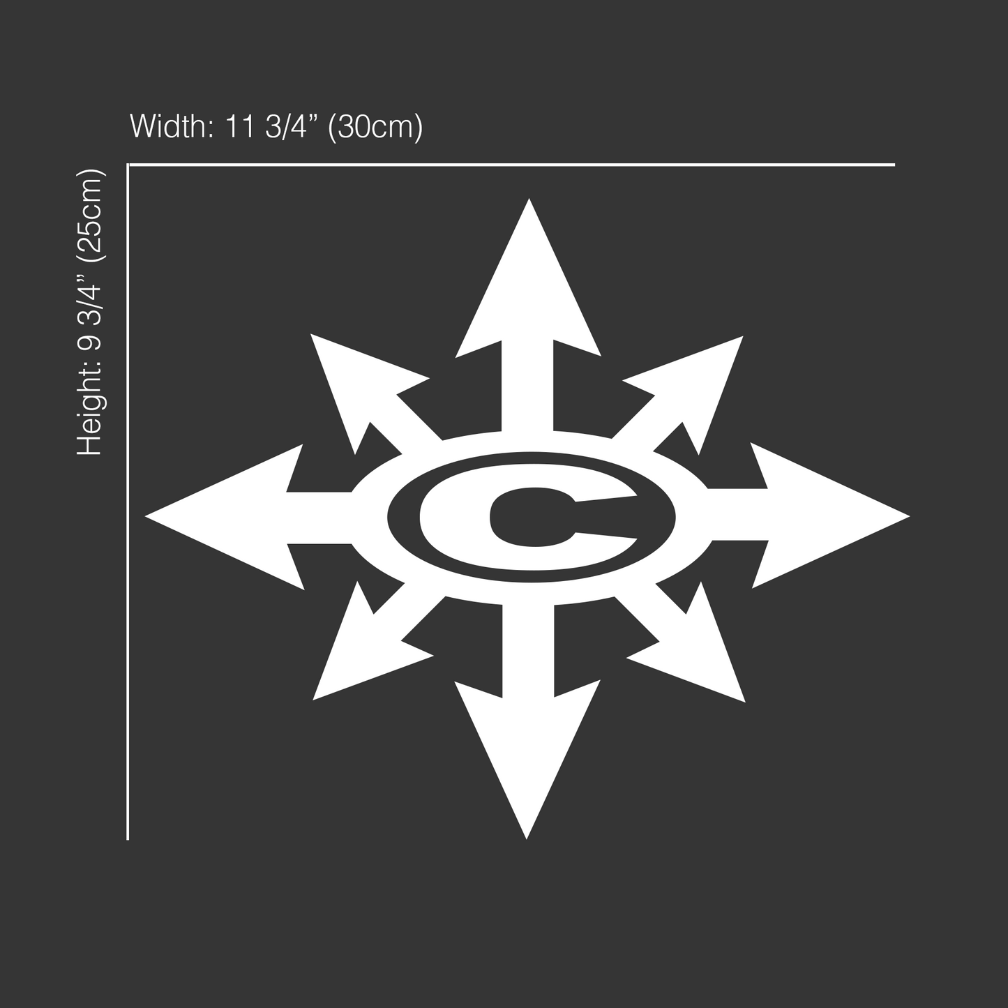 Chaos Logo Vinyl Sticker